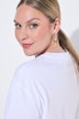 T-Shirt, Boxy Fit, Leo-Schriftzug