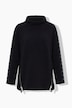 Strucktur Sweatshirt, Langarm, Stehkragen