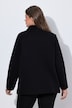 Strucktur Sweatshirt, Langarm, Stehkragen