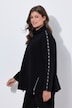 Strucktur Sweatshirt, Langarm, Stehkragen