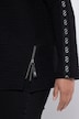 Strucktur Sweatshirt, Langarm, Stehkragen