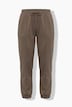Jersey trousers, pressed pleat, elasticated waistband