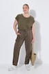 Jersey trousers, pressed pleat, elasticated waistband