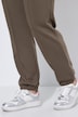 Jersey trousers, pressed pleat, elasticated waistband