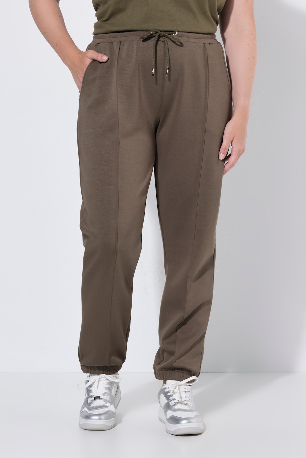 Jerseyhose, Bügelfalte, Elastikbund