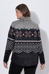 Pull en maille polaire. Motif norvégien. Manches longues, col montant