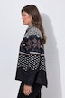 Pull en maille polaire. Motif norvégien. Manches longues, col montant