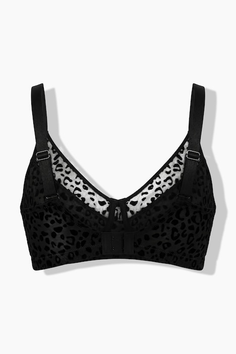 Bralette TruYou sans armatures, tulle et motif léopard - bonnets A-D