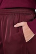 Satin-Hose, weites Bein, Elastikbund