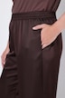 Satin-Hose, weites Bein, Elastikbund