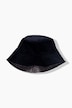 Wende-Bucket-Hat, Cord / Hahnentrittmuster