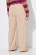 Jerseycord-Hose Rose, weites, gerades Bein, Elastikbund