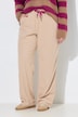 Jerseycord-Hose Rose, weites, gerades Bein, Elastikbund
