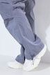 Pantalon cargo Rose, jambe large, plis aux genoux et taille élastique