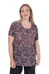 T-Shirt, Komfort Fit, farbiges Leo-Muster