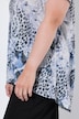 T-Shirt, A-Linie, Ausbrennerjersey, Animal-Muster, Peace-Zeichen
