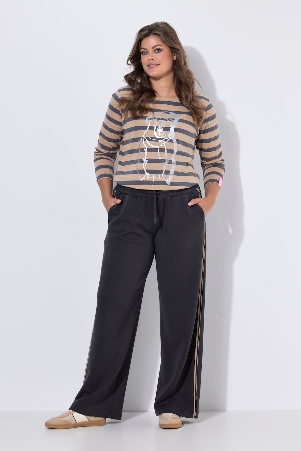 Wide Leg, Jersey Hose
