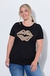 T-Shirt, Komfort Fit, Leo-Lippen, Halbarm