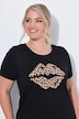 T-Shirt, Komfort Fit, Leo-Lippen, Halbarm