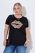 T-Shirt, Komfort Fit, Leo-Lippen, Halbarm