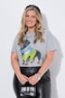 T-Shirt, Boxy Fit, Dackel Fashion-Motiv, Halbarm