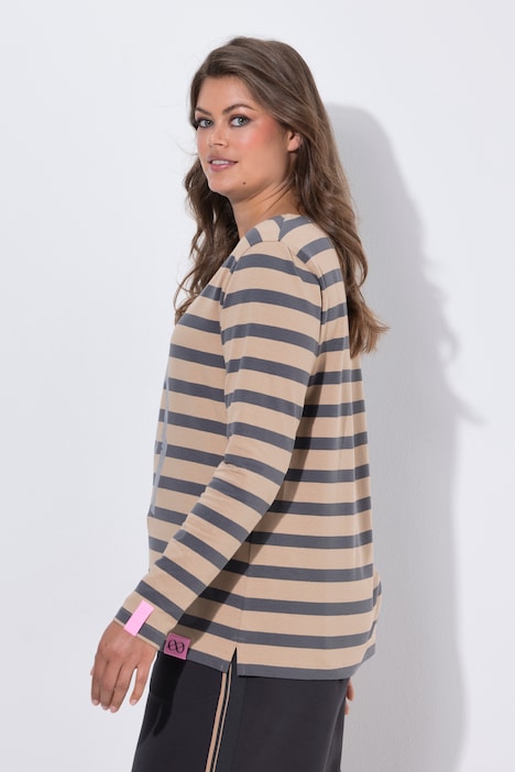 Shirt, Ringel, Rundhalsausschnitt, Langarm