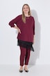 Satin-Rock, A-Linie, Spitzenkante am asymmetrischen Saum