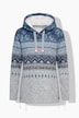 Norweger-Strick-Fleece-Pullover,Kapuze