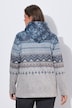 Norweger-Strick-Fleece-Pullover,Kapuze