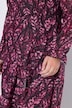 Midi-Chiffonkleid, Wickeloptik, A-Linie, Alloverprint