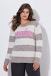 Ringel-Strickpullover, Rundhals, Langarm