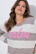 Ringel-Strickpullover, Rundhals, Langarm