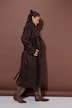 Mantel, Trenchcoat-Style, Veloursleder-Optik, Bindegürtel