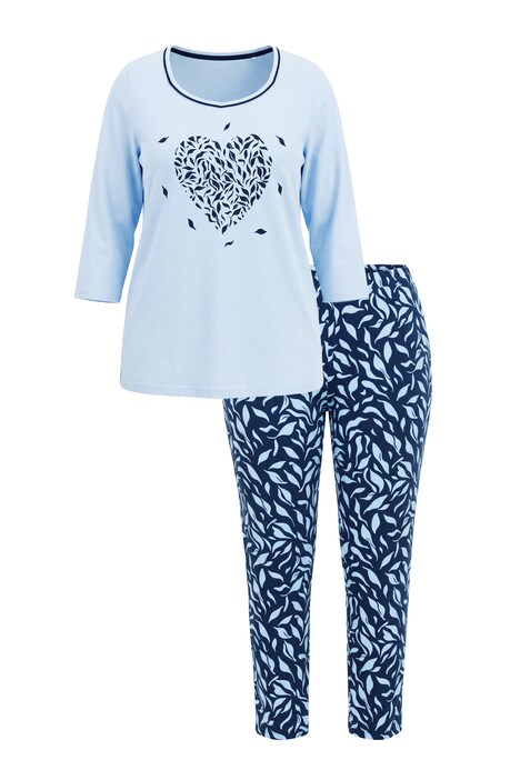 Two Piece Sweetheart Neckline Pajama Set- Nature Lover
