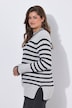 Ringel-Strickpullover, Rundhals, Langarm