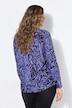 Hemdbluse, Straight Shape, Zebra, Langarm