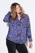 Hemdbluse, Straight Shape, Zebra, Langarm