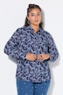 Hemdbluse, Straight Shape, Schleifen-Print, Langarm