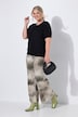 Jeans, Wide Legs, Print, 5-Pocket