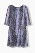 Meshkleid, A-Linie, Animal-Muster, Jersey-Unterkleid