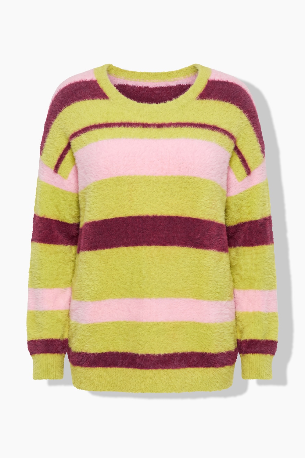 Pullover, Loose Fit, Ringelstrick, weiter Langarm