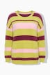 Pullover, Loose Fit, Ringelstrick, weiter Langarm