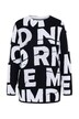 Pullover, Buchstaben, Oversized, Stehkragen, Langarm