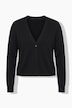 Strickjacke, Straight Fit, Schmuckknopf, Langarm