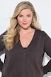 Strickjacke, Straight Fit, Schmuckknopf, Langarm