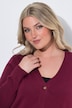 Strickjacke, Straight Fit, Schmuckknopf, Langarm