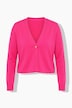 Strickjacke, Straight Fit, Schmuckknopf, Langarm
