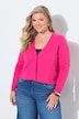 Strickjacke, Straight Fit, Schmuckknopf, Langarm
