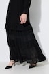 Robe maxi taille empire, coupe évasée, décolleté rond et manches longues « ballon »