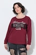 Sweatshirt, Schriftmotiv, Oversized, Rundhals, Langarm